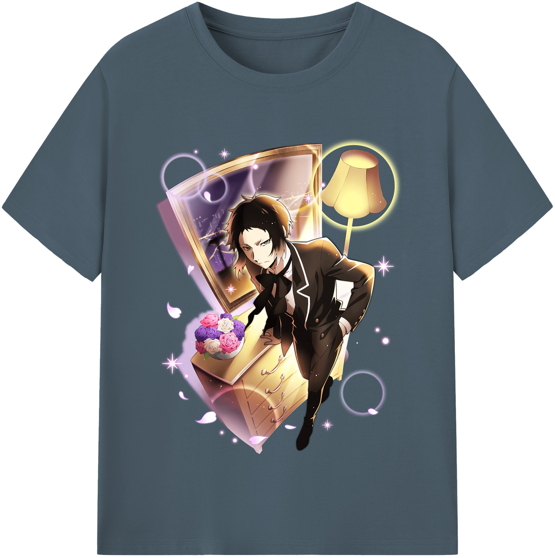 （画像用） 文豪ストレイドッグス Bungo Stray Dogs 綿100％半袖Tシャツ（フロントプリント）